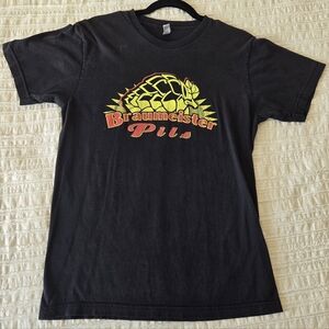 🍺Vintage Braumeister Pils Beer Graphic Tee Black Yellow Mens Medium